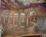 Hacienda Arched Courtyard Mural